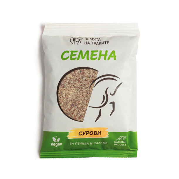 Ленено семе (натрошено, кафяво), 200 г