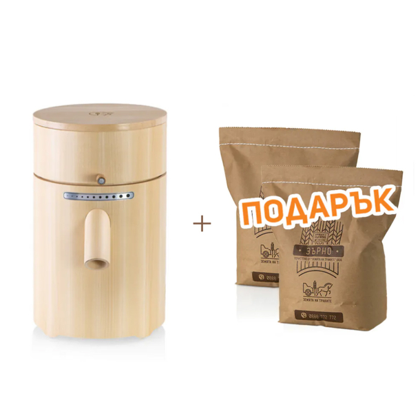 Домашна каменна мелница + ПОДАРЪК зърно