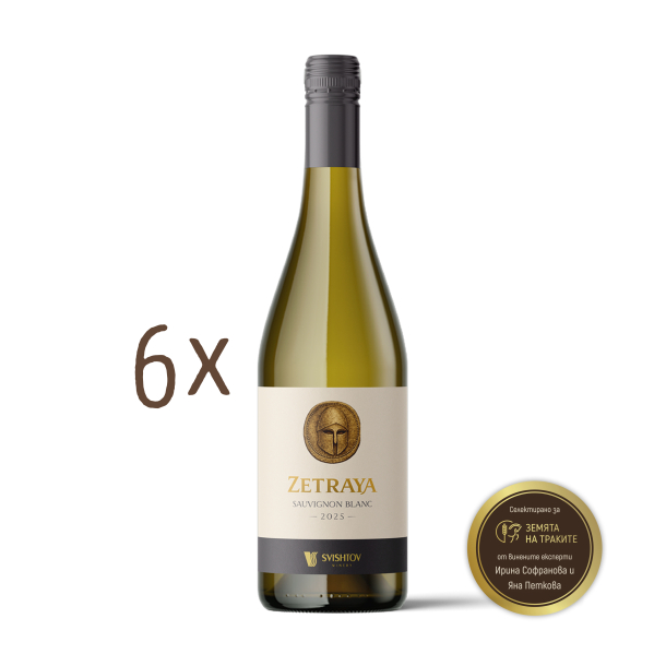 Вино Zetraya Sauvignon Blanc 2025 - пакет от 6 бр.