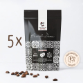 Кафе Manchini на зърна Baci di Dama, Super Blend (черно) - пакет от 5 бр.