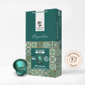 Кафе Manchini на капсули (съвместими с Nespresso) Brigadeiro, Brazil, 10 бр. (зелено)