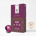 Кафе Manchini на капсули (съвместими с Nespresso) Jawhara, Colombia, 10 бр. (лилаво)