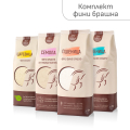 Комплект фино смляно брашно - от царевица, мека и твърда пшеница - 4 бр.