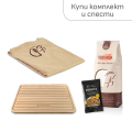 Комплект за домашен хляб (дъска, престилка, брашно и закваска)
