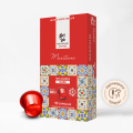 Кафе Manchini капсули (съвместими с Nespresso) Maritozzo, Blend, 10 бр. (червено)