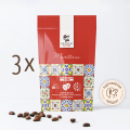 Кафе Manchini на зърна Maritozzo, Blend, 250 г (червено) - пакет от 3 бр.