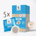 Кафе Manchini на дози Prinjolata, Decaf, 16 бр. (синьо) - пакет от 5 бр.